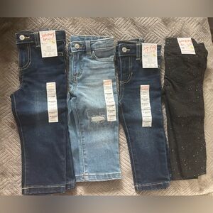 4 pairs baby girls pants lot